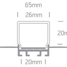 LED profilis 7904ATR/AL