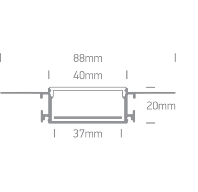 LED profilis 7906TR/AL LED profilis 7906TR/AL