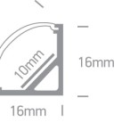 LED profilis 7908A/AL