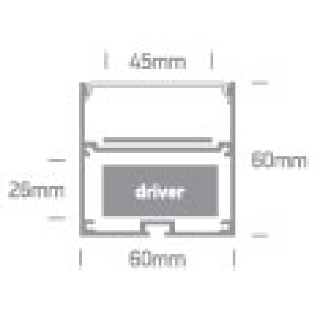 LED profilis 7910A/AL LED profilis 7910A/AL
