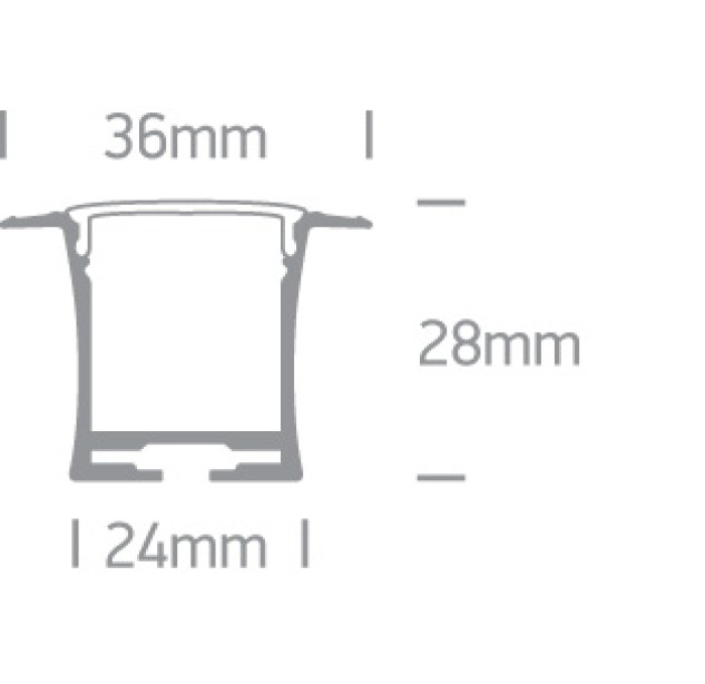 LED profilis 7912R/B LED profilis 7912R/B