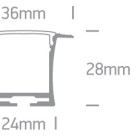 LED profilis 7912R/B LED profilis 7912R/B
