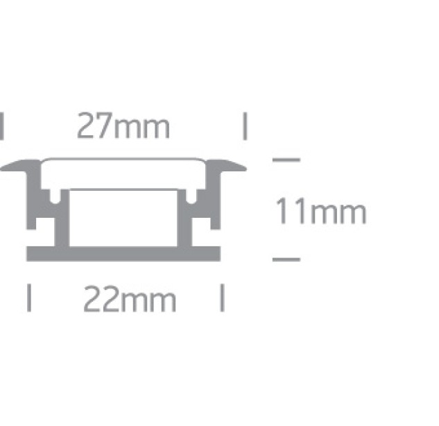 LED profilis IP67 7914R/AL