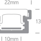 LED profilis IP67 7915R/AL