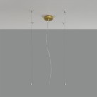 Isia pakabinamų šviestuvų rinkinys CONJ.COL.3453 ORO 3M DP Technical Gold, CL.I