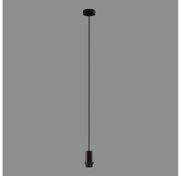 Pakabinamas šviestuvų rinkinys 6 m, tekstūruotas juodas, LED E27 15 W, CL.I