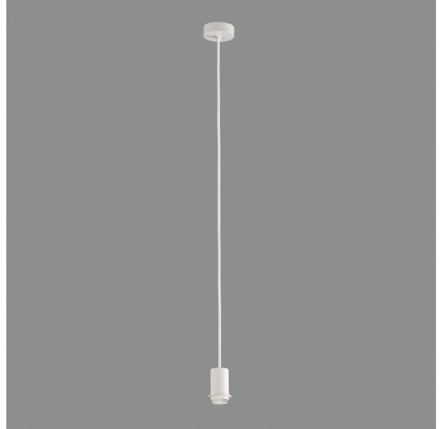 Pakabinamas šviestuvas, 2,5 m, tekstūruotas baltas, LED E27 15 W, CL.I