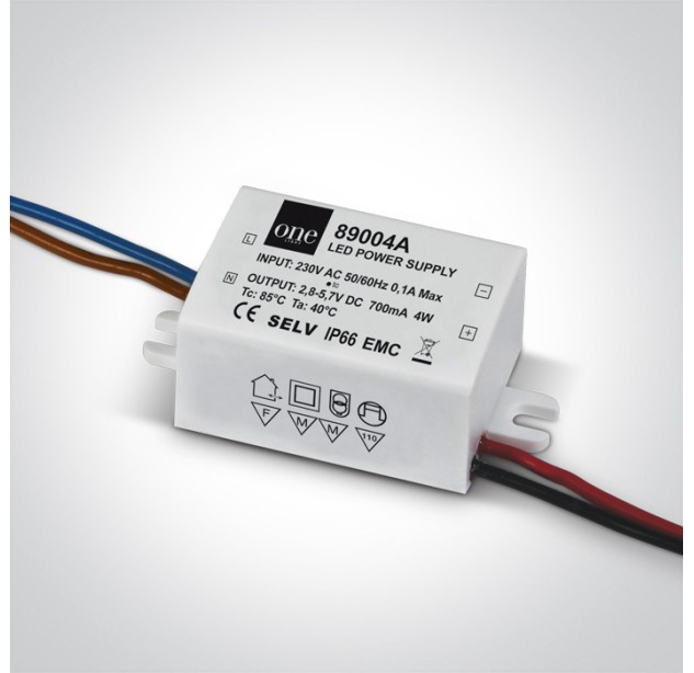 LED maitinimo šaltinis 2-4W IP66 89004A