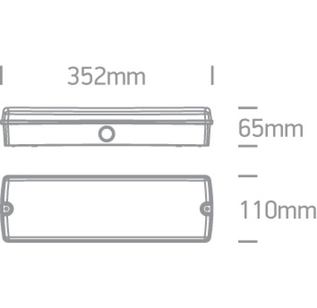 Avarinis LED šviestuvas 5W 6000K IP65 89404