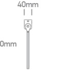 Sieninis LED šviestuvas 1W 89414/W