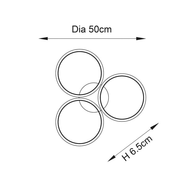 Lubinis šviestuvas RADIUS 30W 3000K 96473 Lubinis šviestuvas RADIUS 30W 3000K 96473