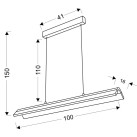 Pakabinamas šviestuvas CURACOA 33W   A0011-320