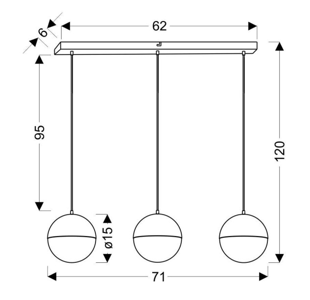Pakabinamas šviestuvas FURNI 5W   A0031-330