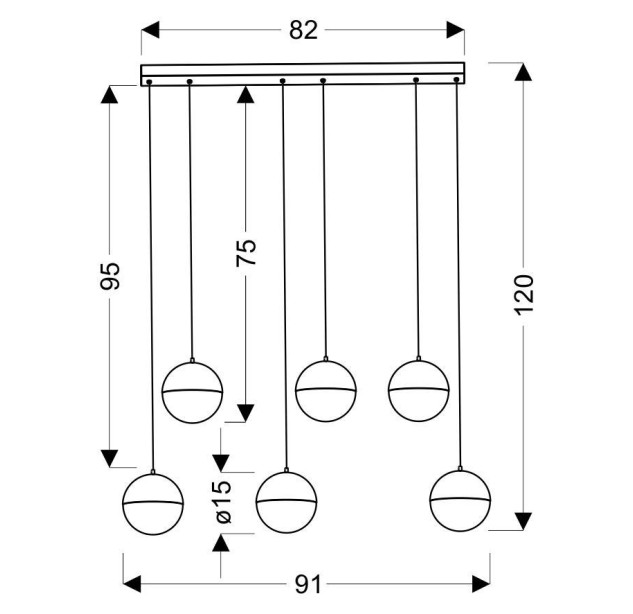 Pakabinamas šviestuvas FURNI 5W   A0031-360