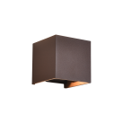 Kendo sieninis šviestuvas 100 mm Corten, LED 2x5,5 W 1060 lm, CRI90 CL.I IP65, Kelvinas 2700 K–3000 K, slankusis jungiklis, MULTI-PACK