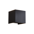 Kendo sieninis šviestuvas 100 mm, tekstūruotas juodas, LED 2x5,5 W, 1060 lm, CRI90, CL.I, IP65, 2700–3000 K, slankusis jungiklis, DAUGIAKOMPLEKTIS
