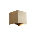 Kendo sieninis šviestuvas 100 mm Tech Gold, LED 2x5,5 W 1060 lm, CRI90 CL.I IP65, Kelvinas 2700 K–3000 K, slankusis jungiklis, MULTI-PACK