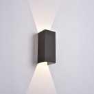Kendo sieninis šviestuvas 250 mm, tekstūruotas juodas, LED 2x5,5 W, 1060 lm, CRI90, CL.I, IP65, 2700–3000 K, slankusis jungiklis, MULTI-PACK