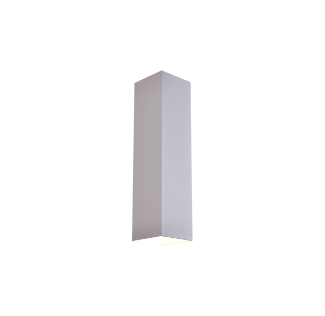 Kendo sieninis šviestuvas 400 mm, tekstūruotas baltas, LED 2x5,5 W, 1060 lm, CRI90, CL.I, IP65, 2700–3000 K, slankusis jungiklis, DAUGIAKOMPLEKTIS
