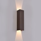 Kendo sieninis šviestuvas 400 mm Corten, LED 2x5,5 W 1060 lm, CRI90 CL.I IP65, Kelvinas 2700 K–3000 K, slankusis jungiklis, MULTI-PACK