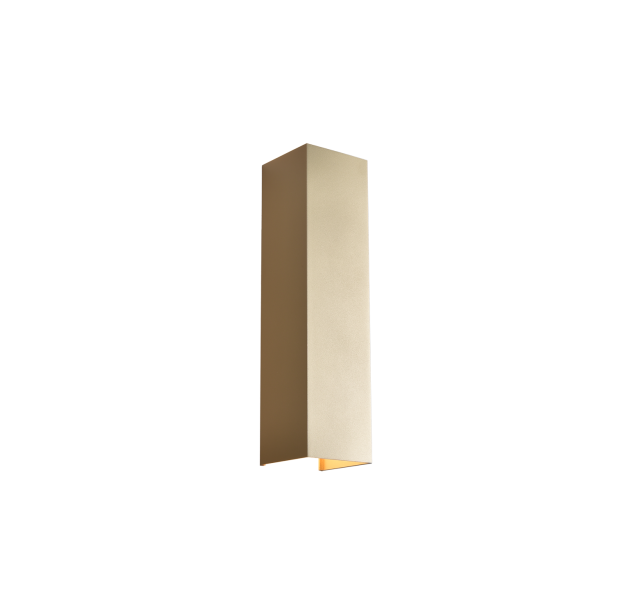 Kendo sieninis šviestuvas 400 mm Tech Gold, LED 2x5,5 W 1060 lm, CRI90 CL.I IP65, Kelvinas 2700 K–3000 K, slankusis jungiklis, MULTI-PACK