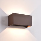 Kendo sieninis šviestuvas 200x100 mm Corten, LED 4x5,5 W 2120 lm, CRI90 CL.I IP65, Kelvin 2700 K–3000 K slankusis jungiklis, dim. Triac, MULTI-PACK, ON-DEMAND **