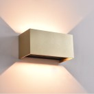 Kendo sieninis šviestuvas 200x100 mm Tech Gold, LED 4x5,5 W 2120 lm, CRI90 CL.I IP65, Kelvin 2700 K–3000 K slankusis jungiklis, dim. DALI/Push, MULTI-PACK, ON-DEMAND **