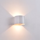 Kowa sieninis šviestuvas 100 mm, tekstūruotas baltas, LED 2x5,5 W, 1060 lm, CRI 90, CL.I, IP65, 2700–3000 K, slankusis jungiklis, MULTI-PACK