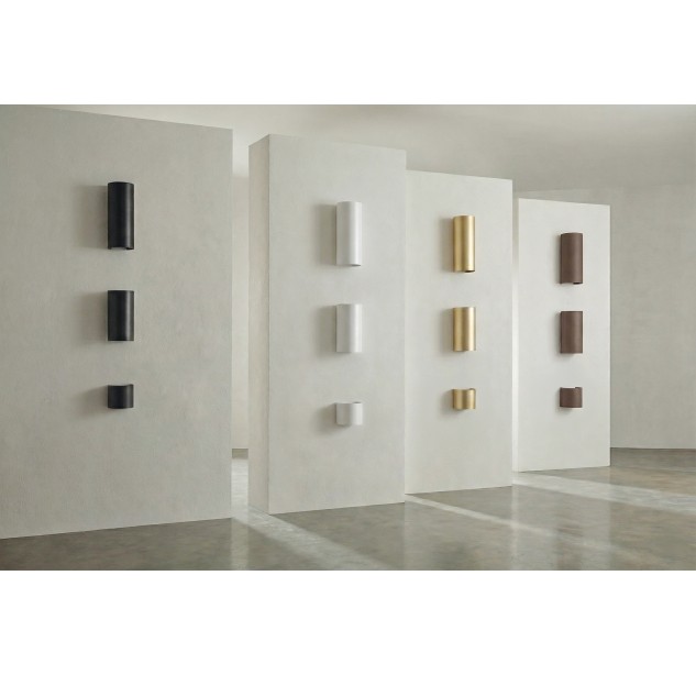 Kowa sieninis šviestuvas 100 mm, tekstūruotas juodas, LED 2x5,5 W, 1060 lm, CRI 90, CL.I, IP65, 2700–3000 K, slankusis jungiklis, MULTI-PACK