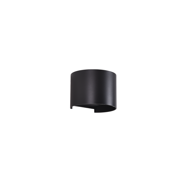 Kowa sieninis šviestuvas 100 mm, tekstūruotas juodas, LED 2x5,5 W, 1060 lm, CRI 90, CL.I, IP65, 2700–3000 K, slankusis jungiklis, MULTI-PACK