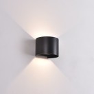 Kowa sieninis šviestuvas 100 mm, tekstūruotas juodas, LED 2x5,5 W, 1060 lm, CRI 90, CL.I, IP65, 2700–3000 K, slankusis jungiklis, MULTI-PACK