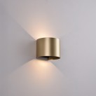 Kowa sieninis šviestuvas 100 mm Tech Gold, LED 2x5,5 W 1060 lm, CRI90 CL.I IP65, Kelvinas 2700 K–3000 K, slankusis jungiklis, MULTI-PACK