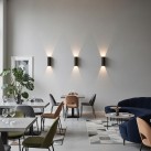 Kowa sieninis šviestuvas 250 mm Corten, LED 2x5,5 W 1060 lm, CRI90 CL.I IP65, Kelvinas 2700 K–3000 K, slankusis jungiklis, MULTI-PACK