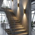 Kowa sieninis šviestuvas 400 mm, tekstūruotas baltas, LED 2x5,5 W, 1060 lm, CRI 90, CL.I, IP65, 2700–3000 K, slankusis jungiklis, MULTI-PACK