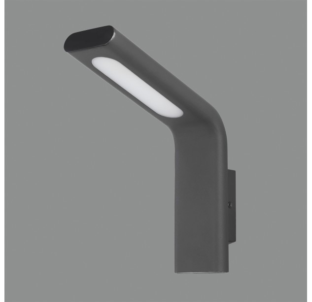 „Zen“ sieninis šviestuvas 16/2038-25, tekstūruotas antracitas, LED 10 W, 3000 K, 720 lm, CRI 90, CL.I, IP65, integruotas LED