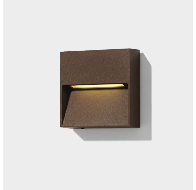Sieninis šviestuvas „Nashira“ 16/2062 Corten, LED 2,2 W, 299 lm, CL.I IP65, 2200 K–2700 K–3200 K–4000 K, slankusis jungiklis, ON-DEMAND **