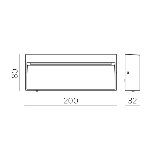 Nashira sieninis šviestuvas 16/2062 tekstūruotas antracitas, LED 4,5 W 588 lm, CRI80 CL.I IP65, 2200 K–2700 K–3200 K–4000 K slankusis jungiklis