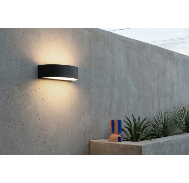 Sieninis šviestuvas „Aysel“ 16/2069, tekstūruotas antracitas, LED 2x5 W, 3000 K, 715 lm, CRI 80, klasė I, IP65, reguliuojamas DALI/Push, ON-DEMAND **