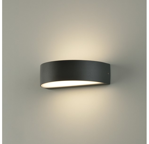 Sieninis šviestuvas „Aysel“ 16/2069, tekstūruotas antracitas, LED 2x5 W, 3000 K, 715 lm, CRI 80, CL.I, IP65, dim. Triac, ON-DEMAND **