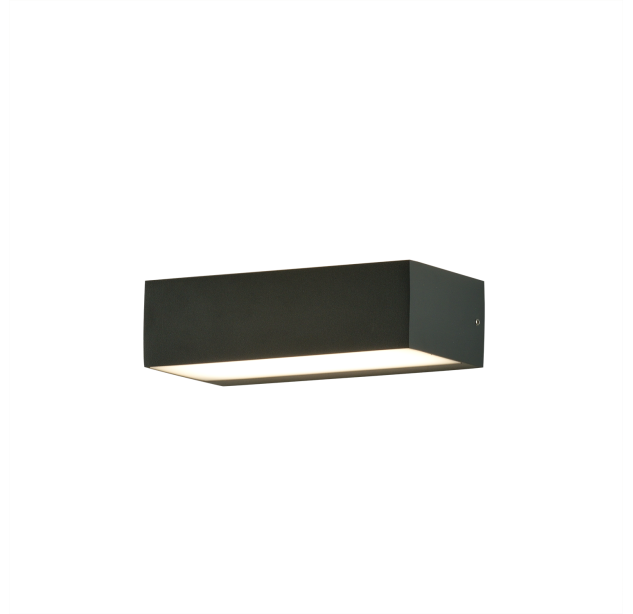Sieninis šviestuvas „Draco“ 16/2070, tekstūruotas antracitas, LED 2x5 W, 3000 K, 715 lm, CRI 80, CL.I, IP65, dim. DALI/Push, ON-DEMAND **