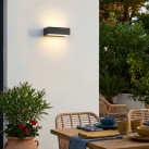 Sieninis šviestuvas „Draco“ 16/2070, tekstūruotas antracitas, LED 2x5 W, 3000 K, 715 lm, CRI 80, CL.I, IP65, dim. Triac, ON-DEMAND **