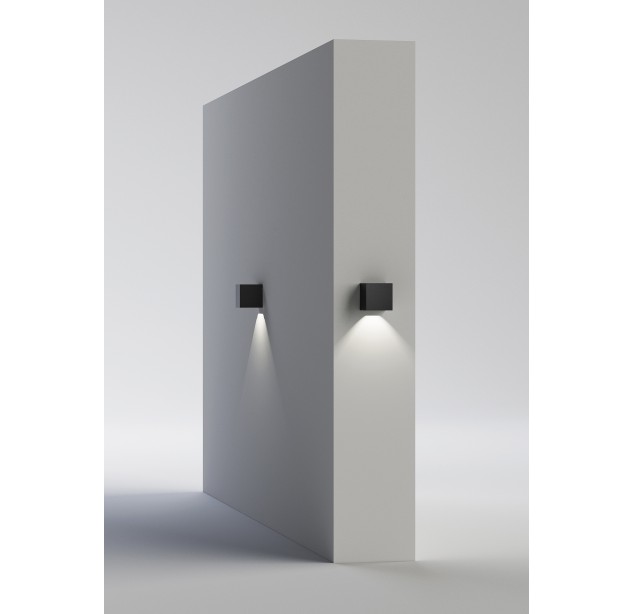 Hamal sieninis šviestuvas, tekstūruotas antracito spalvos, LED COB 9 W, 3000 K, 811 lm, CRI 80, CL.I, IP65, dim. DALI/Push, ON-DEMAND **