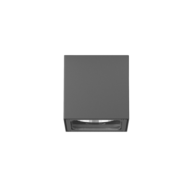 Hamal sieninis šviestuvas, tekstūruotas antracito spalvos, LED COB 9 W, 3000 K, 811 lm, CRI 80, CL.I, IP65, dim. DALI/Push, ON-DEMAND **