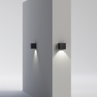 Hamal sieninis šviestuvas, tekstūruotas antracito spalvos, LED COB 9 W, 3000 K, 811 lm, CRI 80, CL.I, IP65, dim. Triac, ON-DEMAND **
