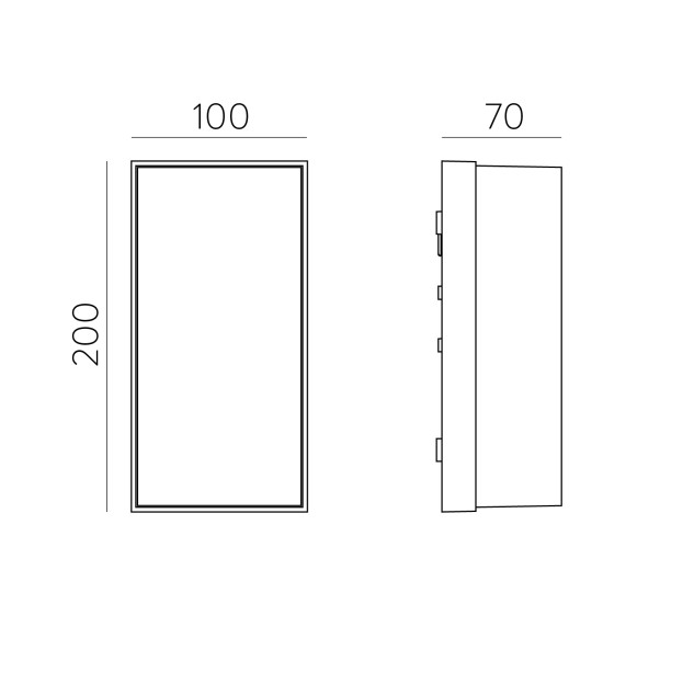 Noel sieninis šviestuvas 16/2090 tekstūruotas antracitas, LED 10 W 550 lm, CRI 90 CL.I IP65, integruotas LED, Kelvinas 2700 K–3000 K, slankusis jungiklis