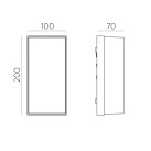 Noel sieninis šviestuvas 16/2090 tekstūruotas antracitas, LED 10 W 550 lm, CRI 90 CL.I IP65, integruotas LED, Kelvinas 2700 K–3000 K, slankusis jungiklis