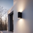 Artic sieninis šviestuvas 16/2091-2 Tekstūruotas antracitas, LED GU10 2x8W, CL.I IP65