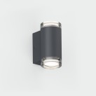Artic sieninis šviestuvas 16/2091-2 Tekstūruotas antracitas, LED GU10 2x8W, CL.I IP65