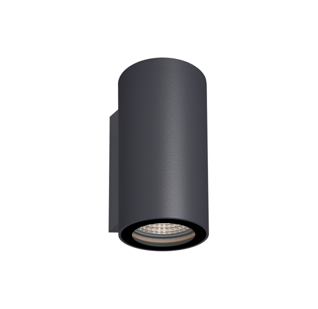 Nox sieninis šviestuvas 2092 tekstūruotas antracitas, LED 2x9W 2700K 1540lm, CRI90 CL.I IP65