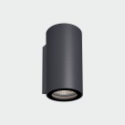 Nox sieninis šviestuvas 2092 tekstūruotas antracitas, LED 2x9W 2700K 1540lm, CRI90 CL.I IP65